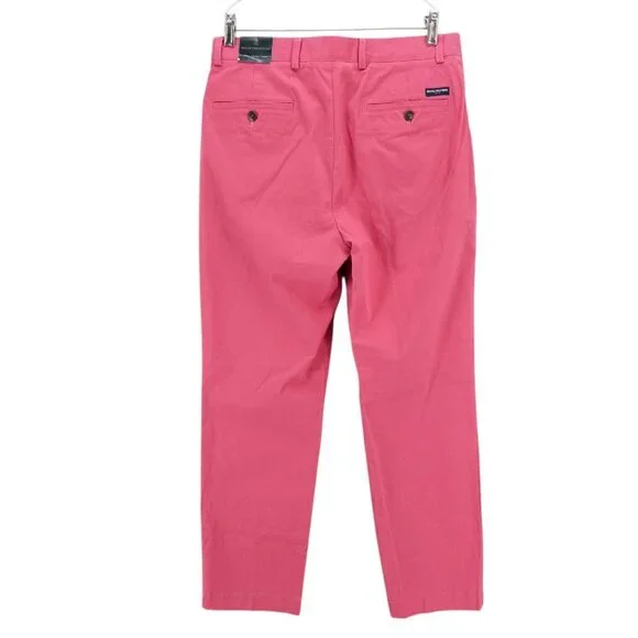 NWT BROOKS BROTHERS Pink Clark Chino Pant Cotton Blend Stretch 31x30